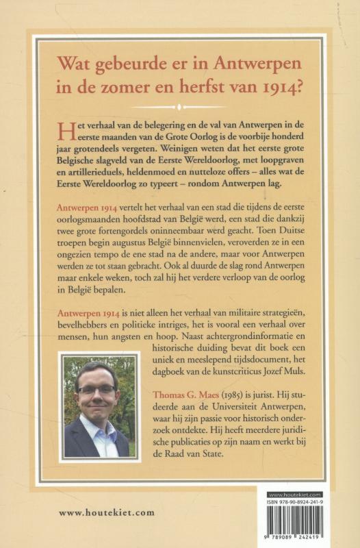 De grote oorlog, 1914-1918  -   Antwerpen 1914 achterkant