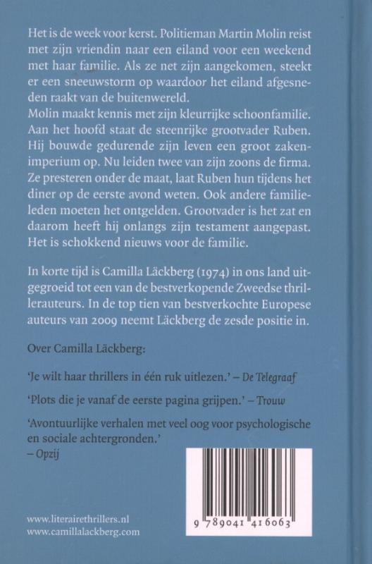 Sneeuwstorm en amandelgeur  achterkant