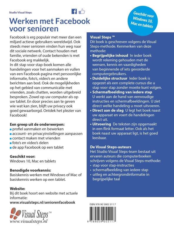 Werken met Facebook voor senioren achterkant