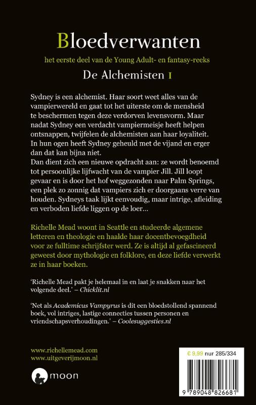 Bloedverwanten / De alchemisten / 1 achterkant