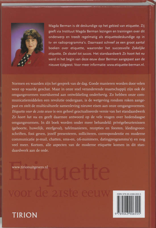 Etiquette voor de 21ste eeuw achterkant