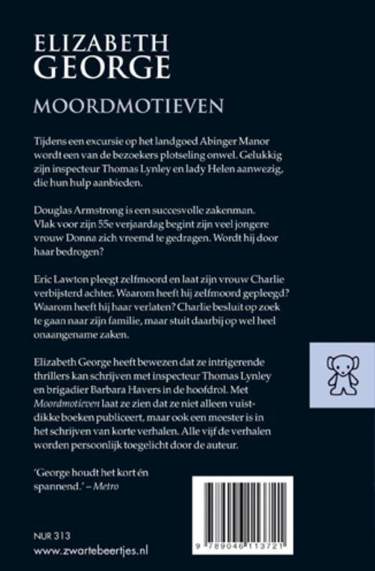 Moordmotieven achterkant