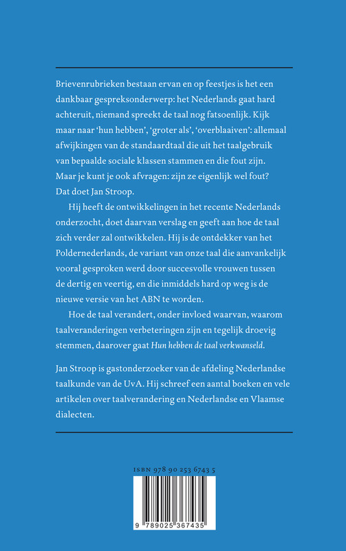 Hun hebben de taal verkwanseld achterkant