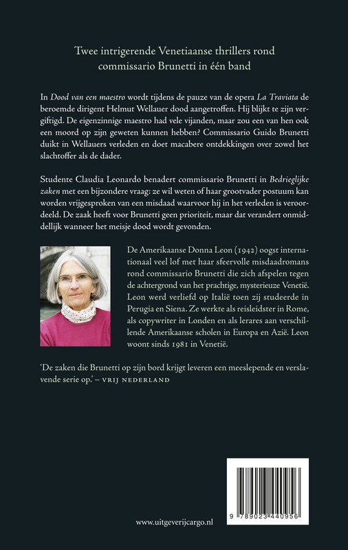 Dood van een maestro ; Bedrieglijke zaken achterkant