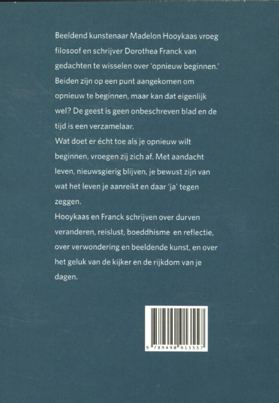 De kunst van het opnieuw beginnen achterkant