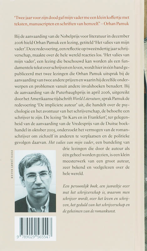 Het Valies Van Mijn Vader achterkant