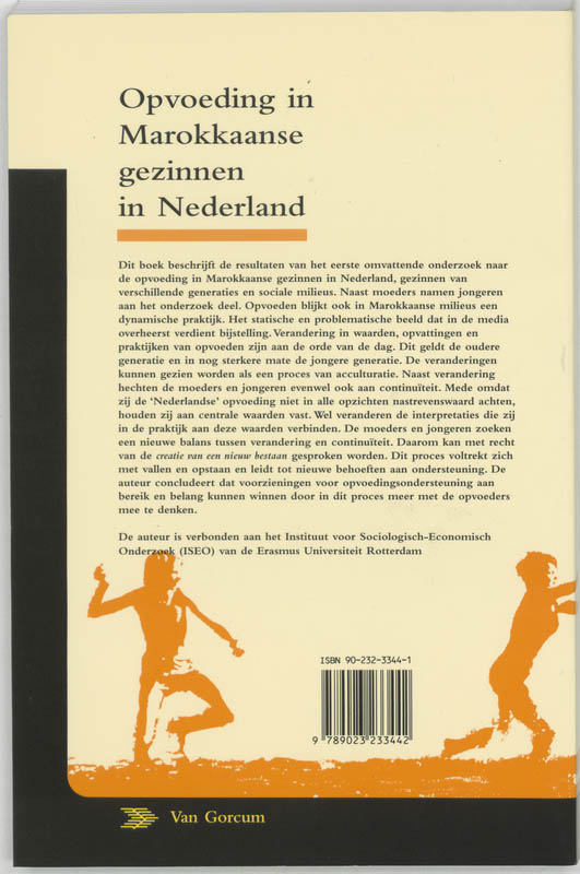 Opvoeding In Marokkaanse Gezinnen In Nederland achterkant