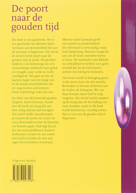 De poort naar de gouden tijd achterkant