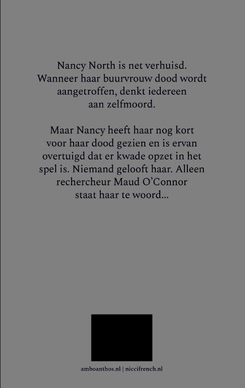 Stemmen in het duister / Rechercheur Maud O'Connor / 2 achterkant