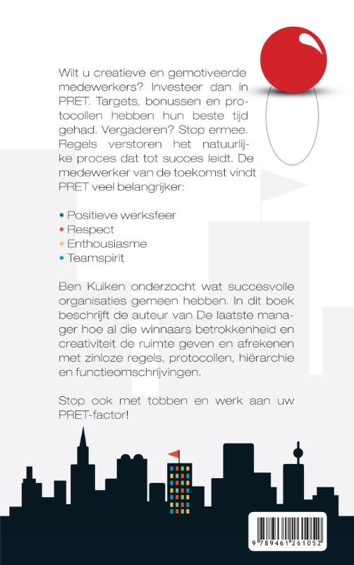 De pretfactor achterkant