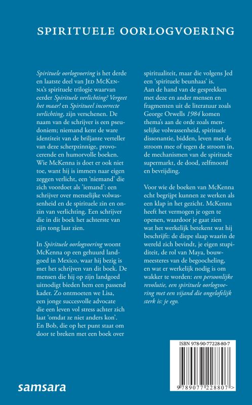 Spirituele oorlogvoering achterkant