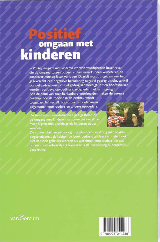 Positief omgaan met kinderen achterkant