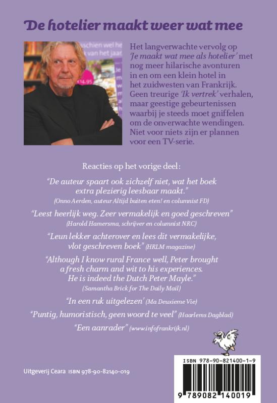 De hotelier maakt weer wat mee achterkant