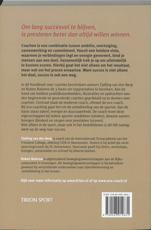 Coachen, Vinden, Binden, Scoren achterkant