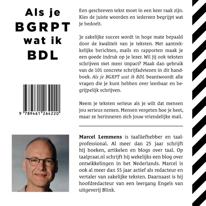 Als je begrijpt wat ik bedoel achterkant
