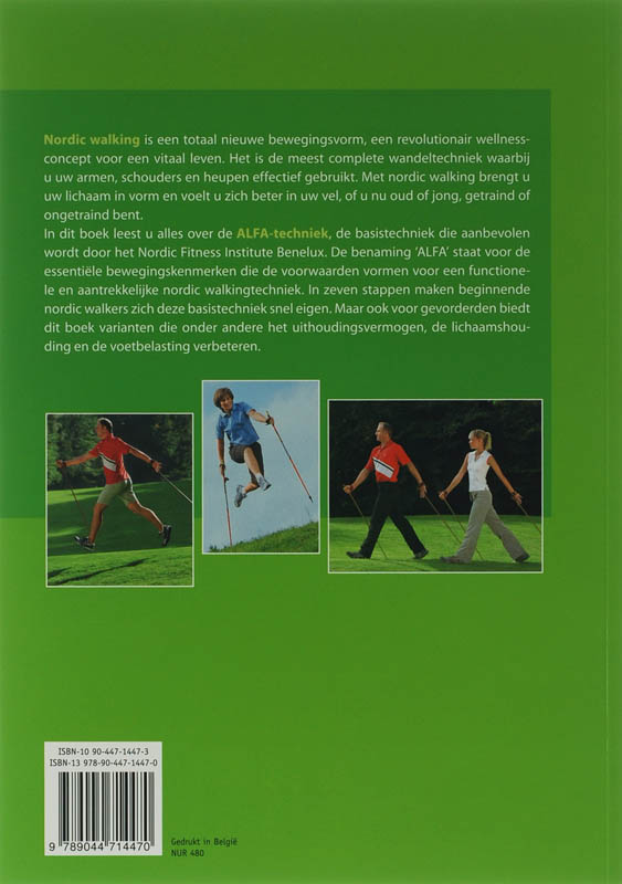 Nordic Walking Volgens De Alfa-Techniek achterkant