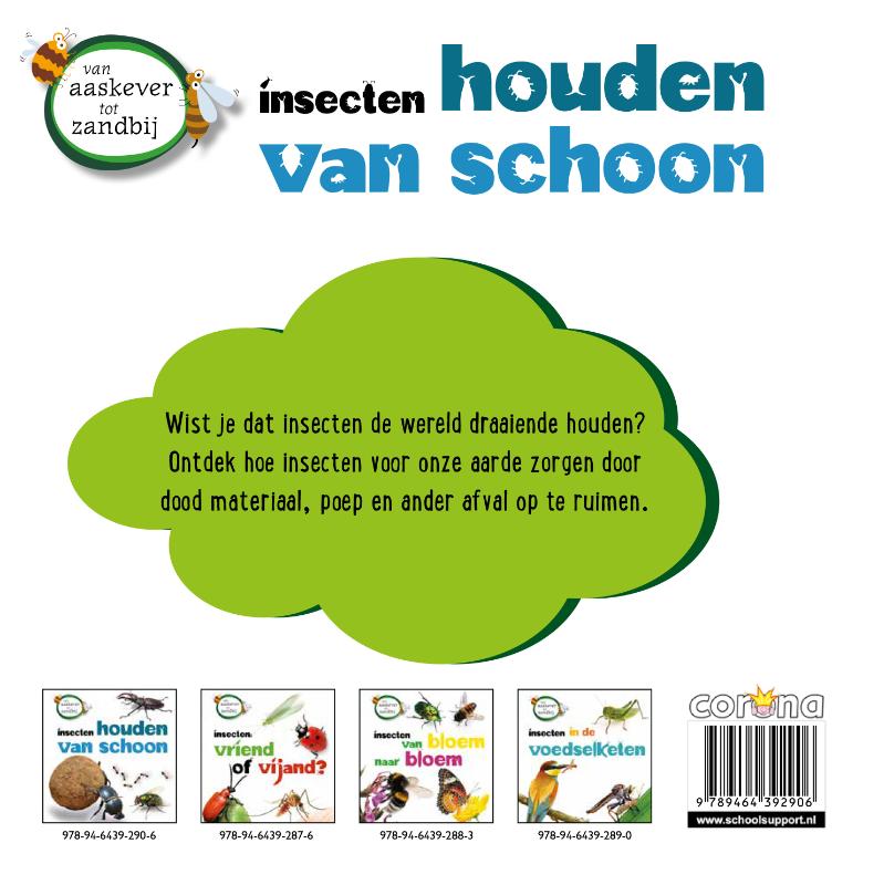 Insecten houden van schoon / Van aaskever tot zandbij achterkant