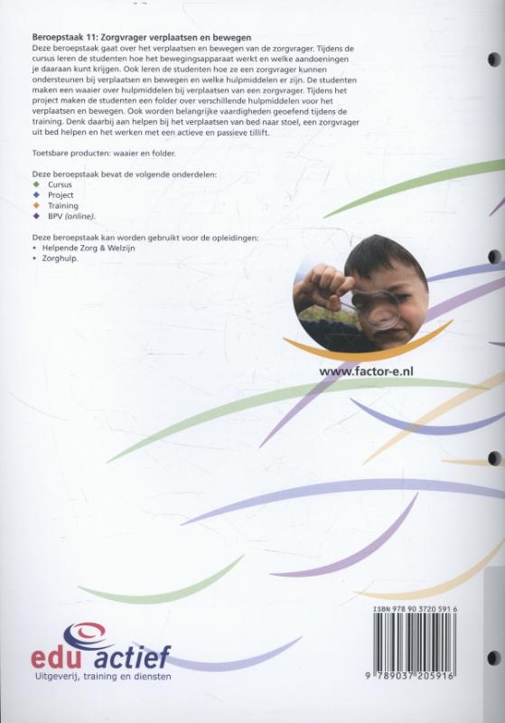 Factor-E Zorgvrager verplaatsen en bewegen Beroepstaak 11 achterkant