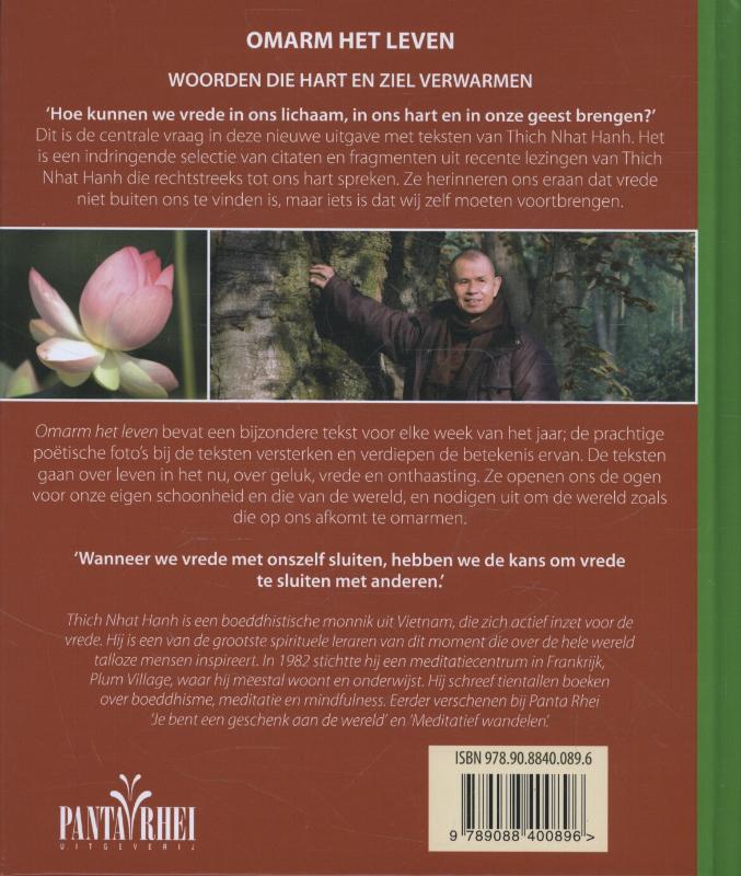 Omarm het leven achterkant