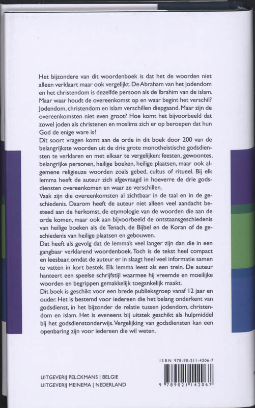 Eén God, drie religies achterkant