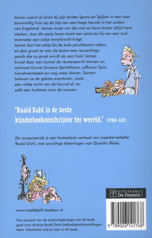 De reuzenperzik achterkant