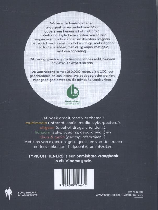 Typisch tieners achterkant