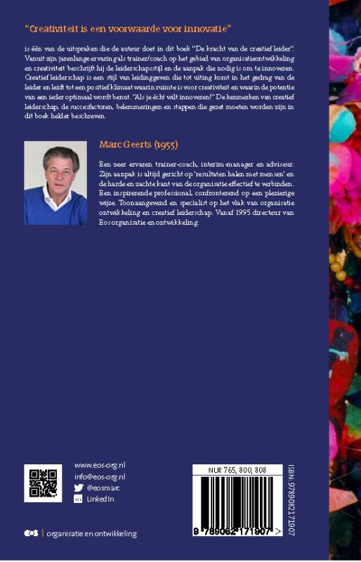 De kracht van de creatief leider achterkant