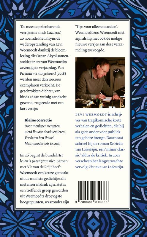 Het leven is zo eenzaam niet achterkant