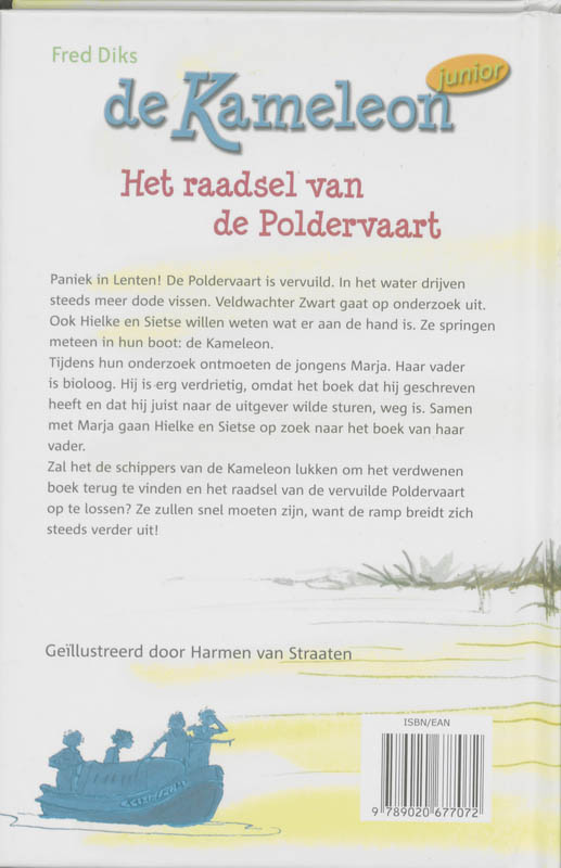 Het raadsel van de Poldervaart / Kameleon junior achterkant