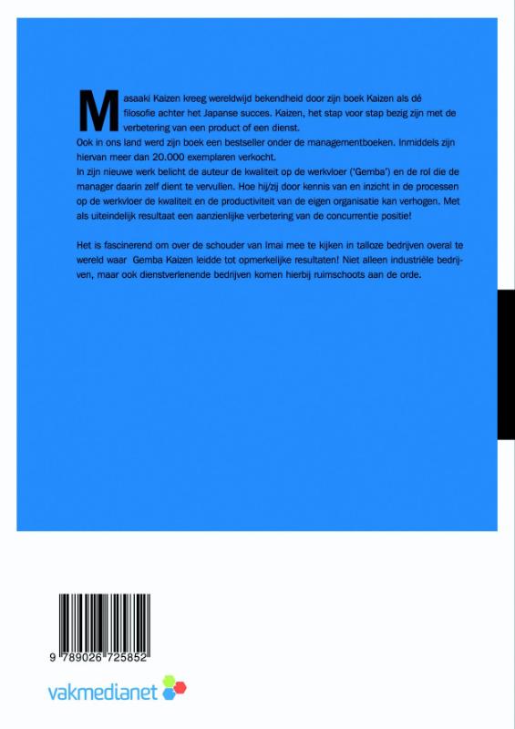 Gemba kaizen / Kluwer quality info achterkant