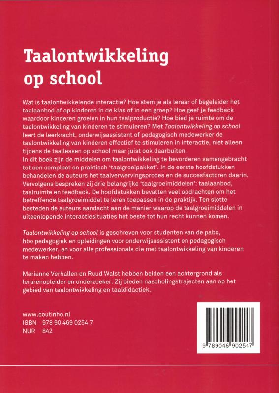 Taalontwikkeling op school achterkant