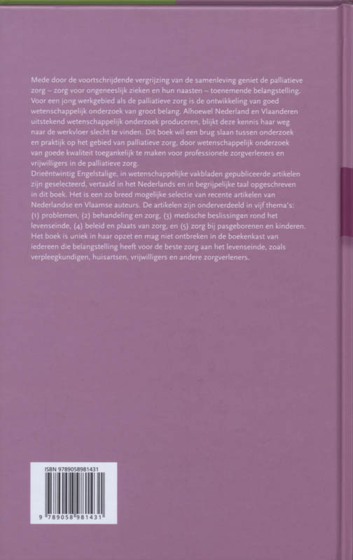 Palliatieve zorg achterkant