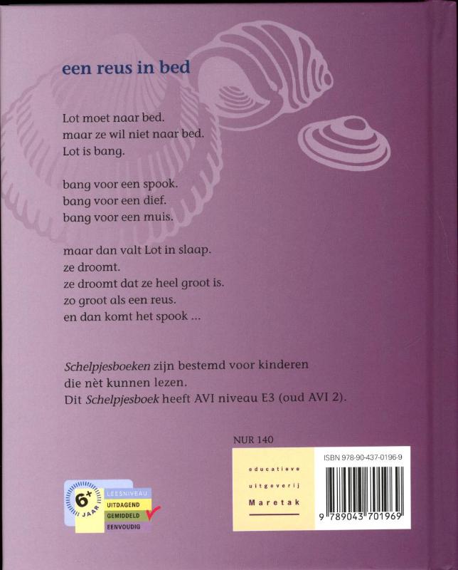 Schelpjes  -   Een reus in bed achterkant