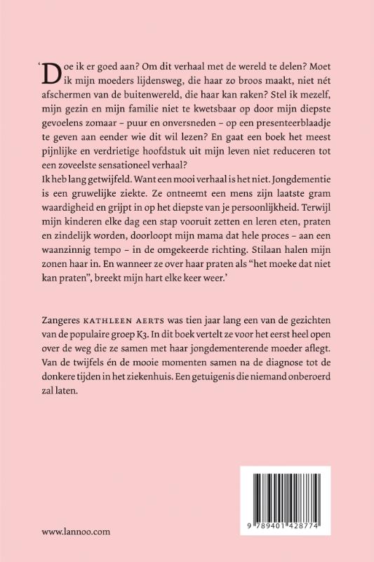 Voor altijd mijn mama achterkant