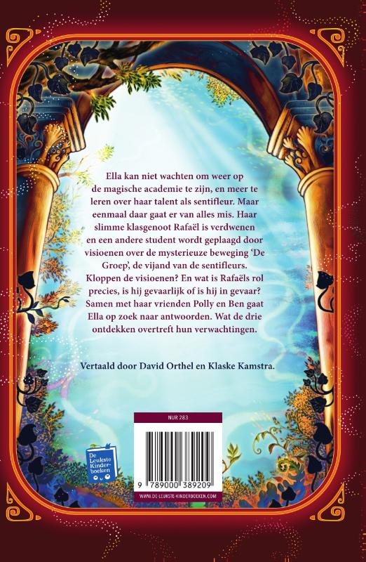 Gevaarlijk gefluister / De magische academie / 2 achterkant
