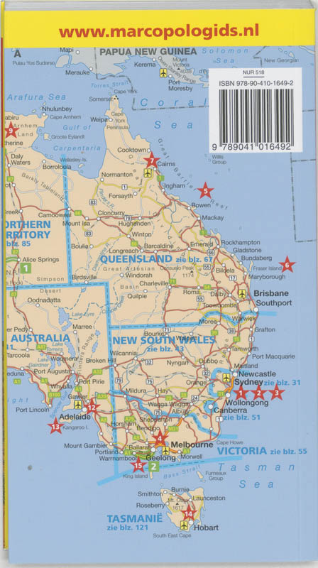 Marco Polo Reisgids Australie achterkant