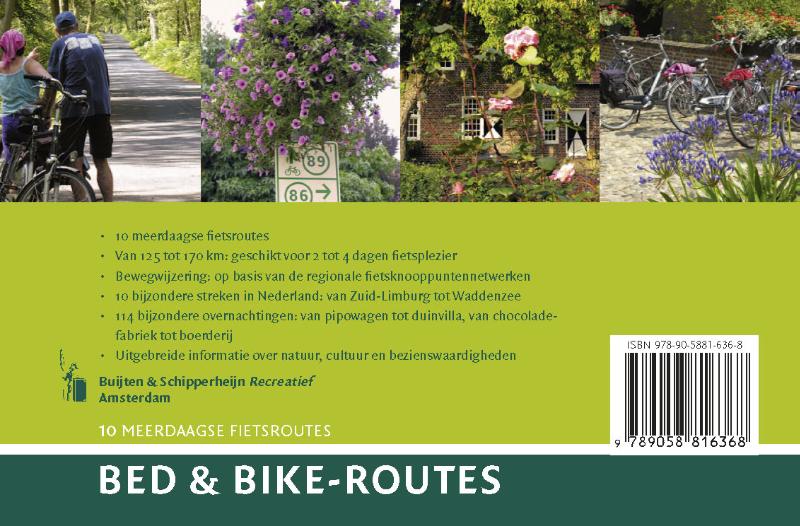 Bed and bike-routes achterkant