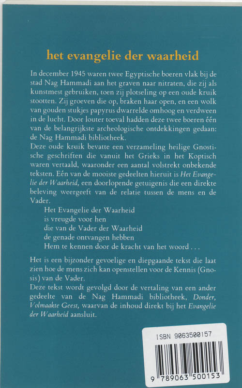 Evangelie Der Waarheid achterkant