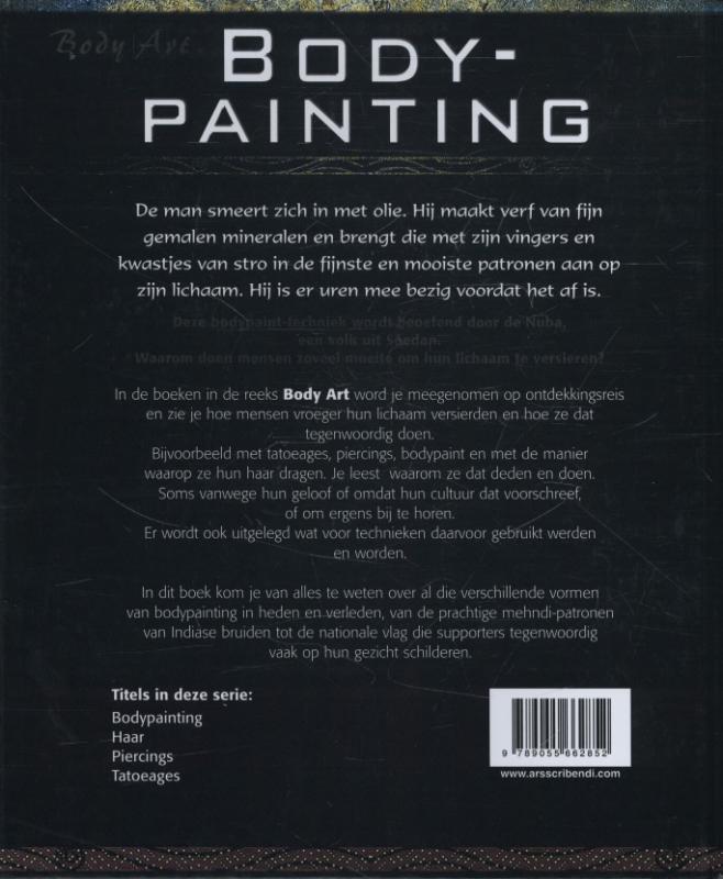 Bodypainting / Body art achterkant