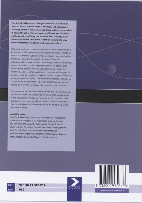 Compentences of IT Architects achterkant