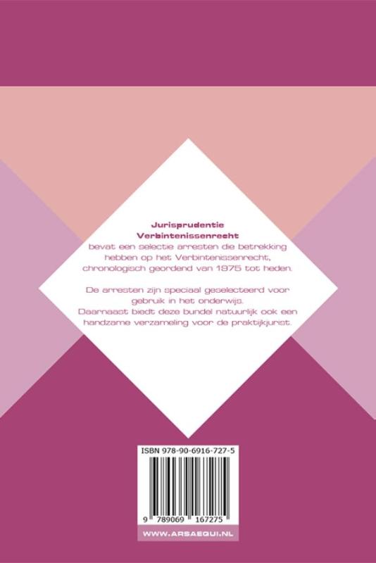 Jurisprudentie verbintenissenrecht / Ars Aequi Jurisprudentie achterkant