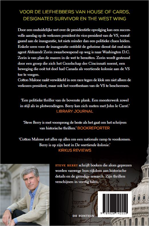 De veertiende kolonie / Cotton Malone / 11 achterkant