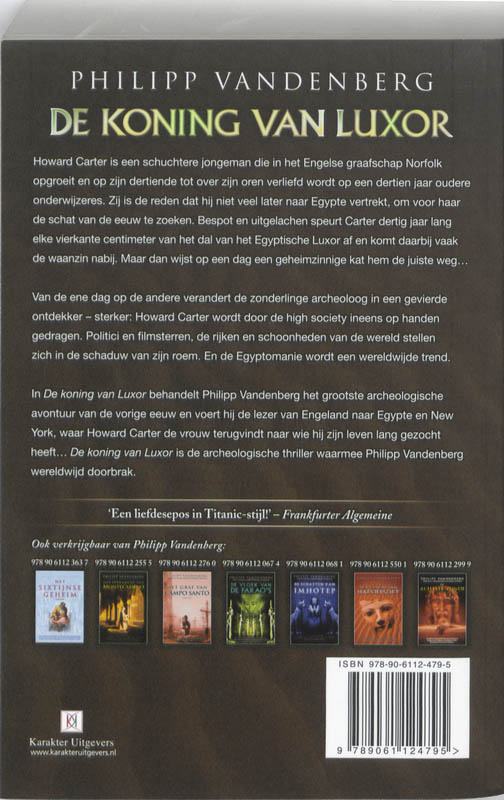 De koning van Luxor / druk 1 achterkant