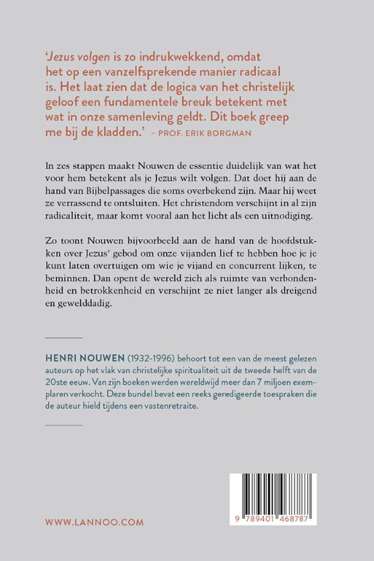 Jezus volgen achterkant