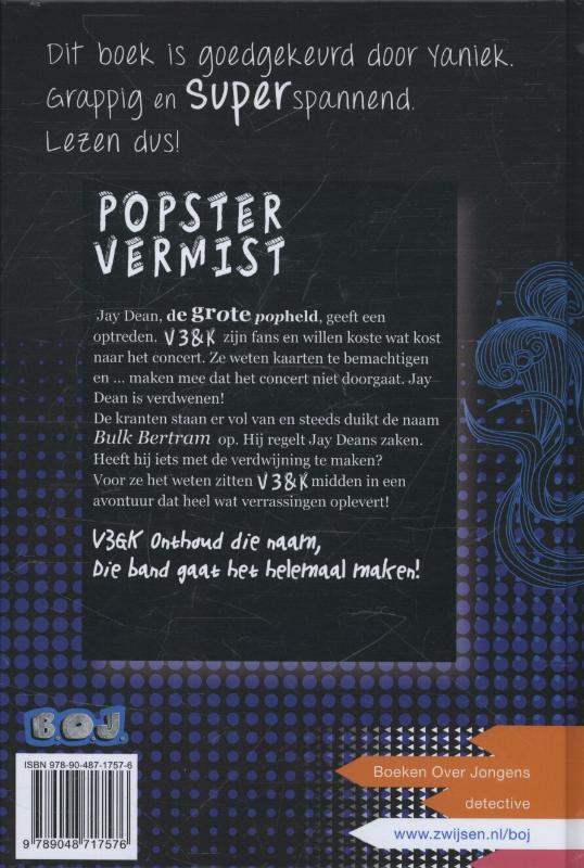 Popster vermist / B.O.J. achterkant