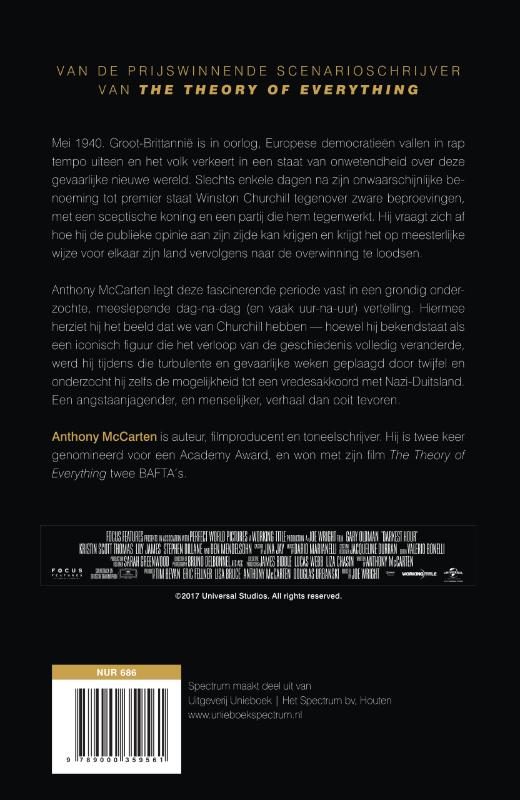 In duistere tijden achterkant