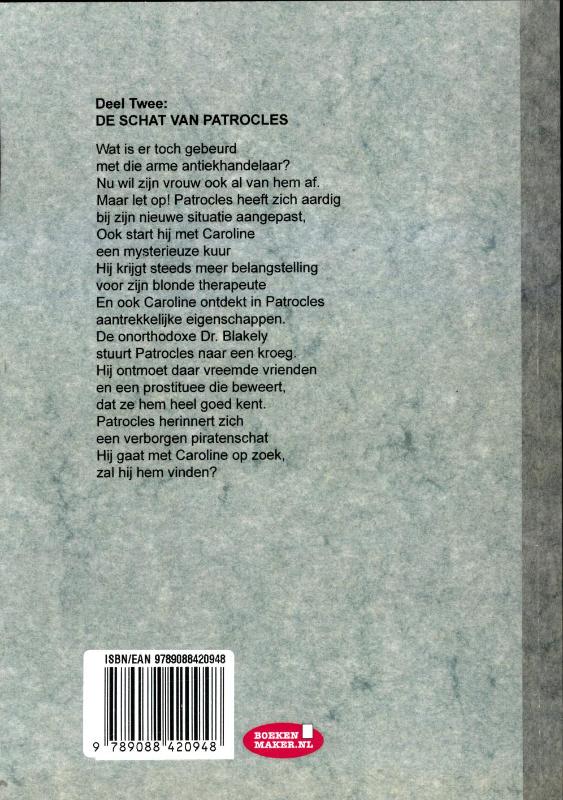 De schat van patrocles Deel 2 achterkant