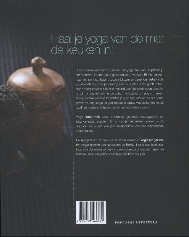 Yoga kookboek achterkant