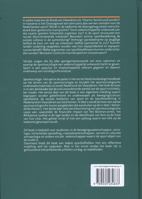 Sportsociologie achterkant