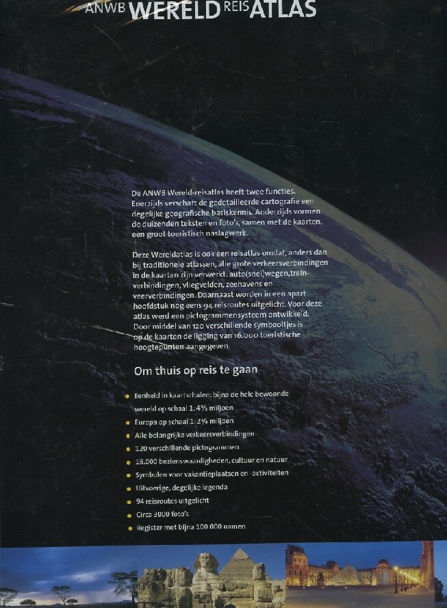 ANWB Wereld Reis Atlas achterkant